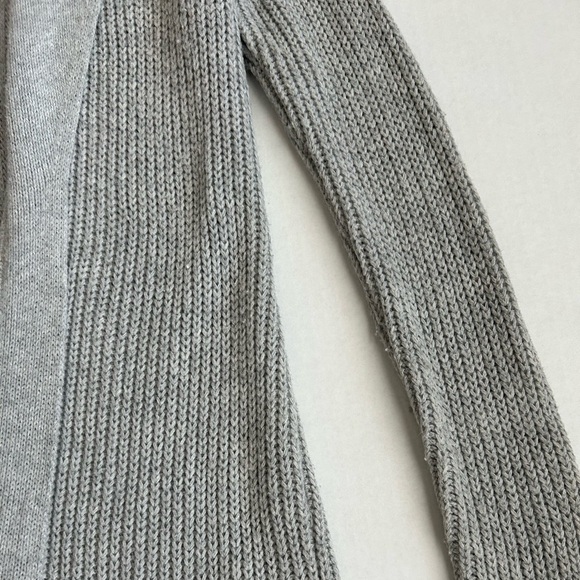 Talbots Women's Gray Lambswool Open Knit Cardigan Sweater Small Petite - Picture 10 of 12